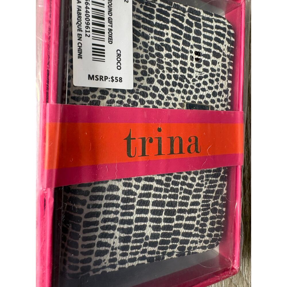 Trina Turk Chic Crocodile Pattern Wallet - New With Box!